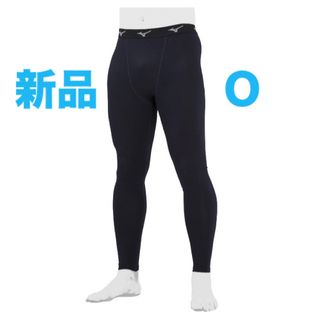 ミズノ(MIZUNO)のMIZUNO裏起毛ロングタイツ ネイビーO 男女兼用ユニセックス12JB2X83(ウェア)