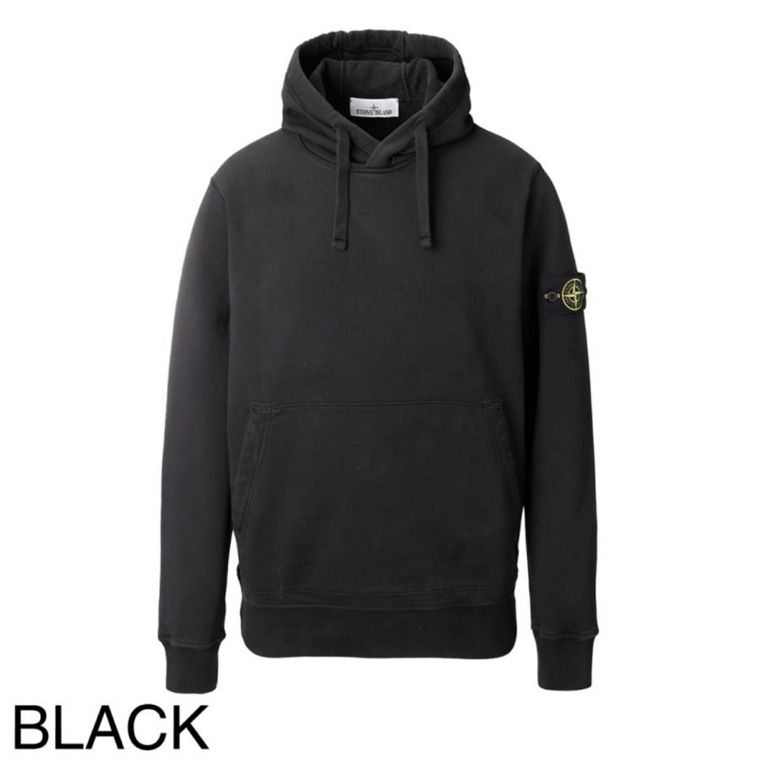 STONE ISLAND(ストーンアイランド)の【美品タグ付き】stone island 定番パーカー　ストーンアイランド メンズのトップス(パーカー)の商品写真