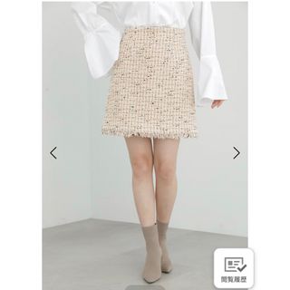 ジルスチュアート(JILLSTUART)のJILLSTUART☆カラーミックスツイードスカート0(ミニスカート)