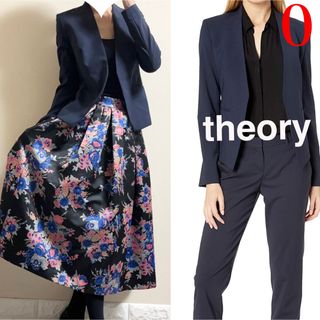 theory セオリー アウター コート ピンクベージュ P(XS～S号) ミドル ロング コクーン ノーカラー クルーネック ドルマンスリーブ ダブルフェイス スナップボタン ウール カシミヤ おしゃれ シンプル 無地 【レディース】ジャケット/アウター