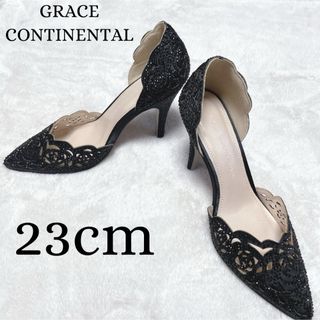 Grace continentalのビジュー付きハイヒール