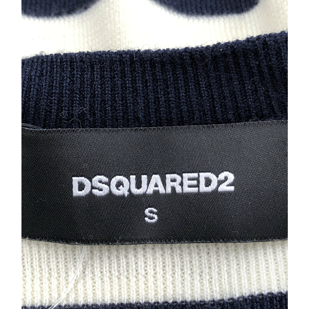 DSQUARED2(ディースクエアード)のディースクエアード DSQUARED2 ボーダーニット    メンズ S メンズのトップス(ニット/セーター)の商品写真
