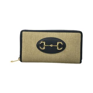 グッチ(Gucci)の美品 グッチ GUCCI ラウンドファスナー長財布 ホースビット レディース(財布)