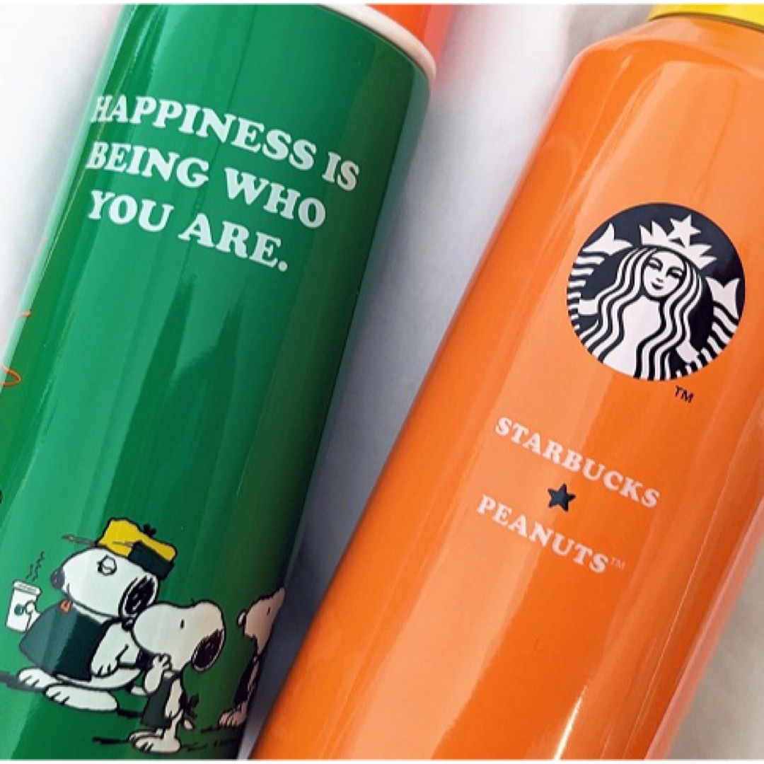 Starbucks(スターバックス)のスターバックス　スヌーピー  ステンレスボトル２本セット(473、355) インテリア/住まい/日用品のキッチン/食器(タンブラー)の商品写真