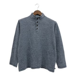 ギャップ(GAP)のGAP ギャップ ハイネック 長袖Ｔシャツ トップス カジュアル ブルー (メンズ L) 中古 古着 P6148(Tシャツ/カットソー(七分/長袖))