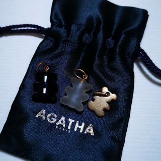 AGATHA🧸くま　チャーム　３種セット　袋つき