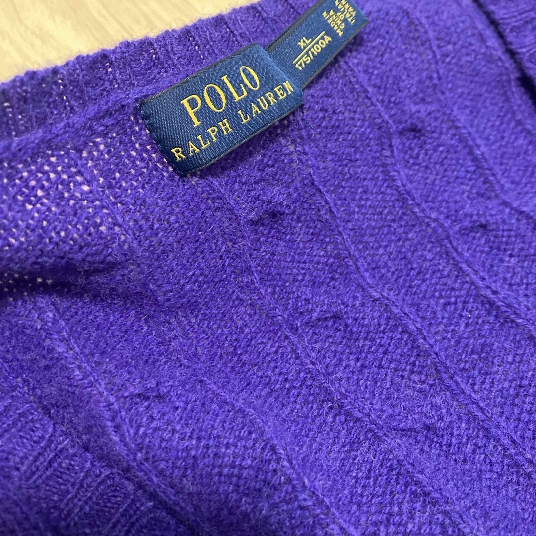 POLO RALPH LAUREN(ポロラルフローレン)のポロラルフローレン　レディースサイズXL  Vニットセーター レディースのトップス(ニット/セーター)の商品写真