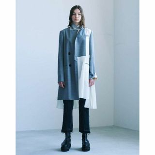 サカイ(sacai)のサカイ スプリングコート プリーツ ドッキング 2021年リゾートコレクション(スプリングコート)