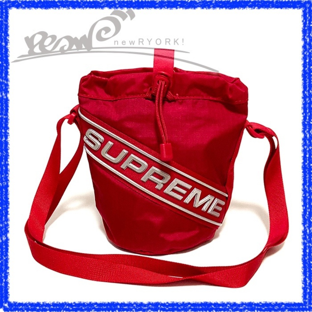 メンズ ポーチ レッド Supreme シュプリーム Small Cinch Pouch FW23B14 シュプリーム3Dロゴスモールシンチポーチ se1143rメンズ