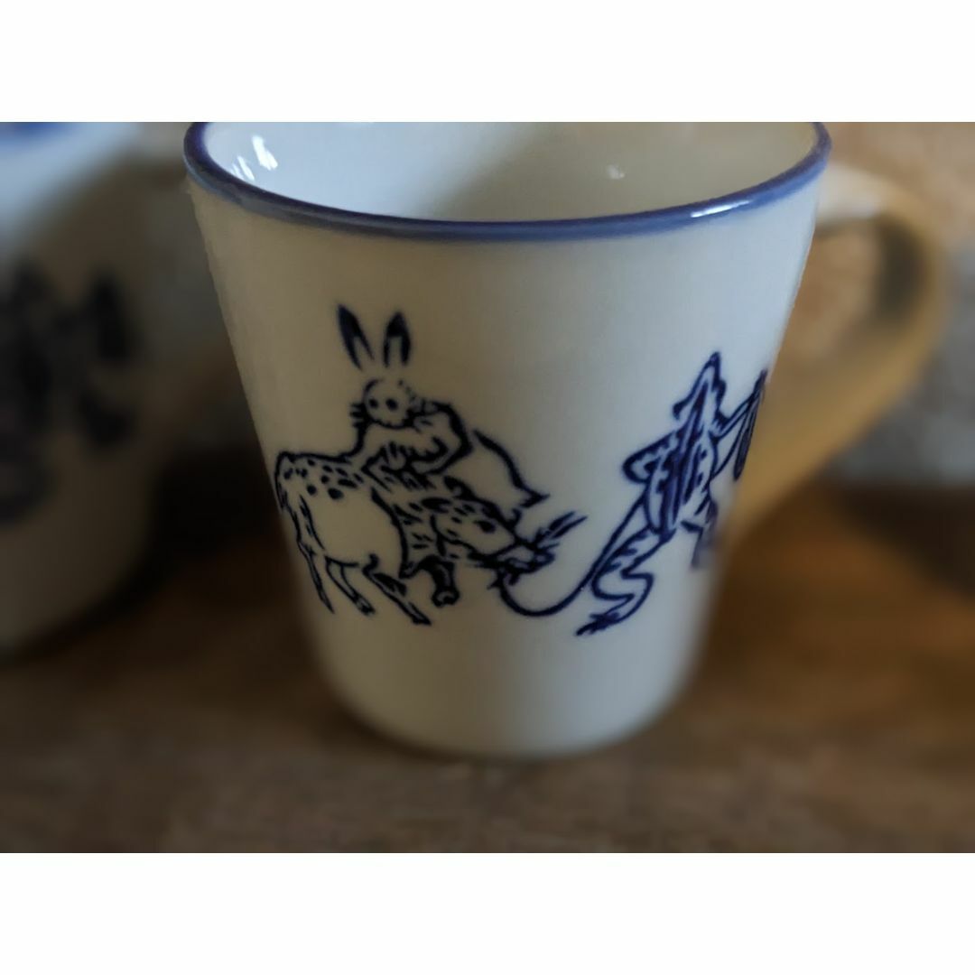 【新入荷】鳥獣戯画 コーヒーカップ　3点セット　珈琲　紅茶 インテリア/住まい/日用品のキッチン/食器(食器)の商品写真