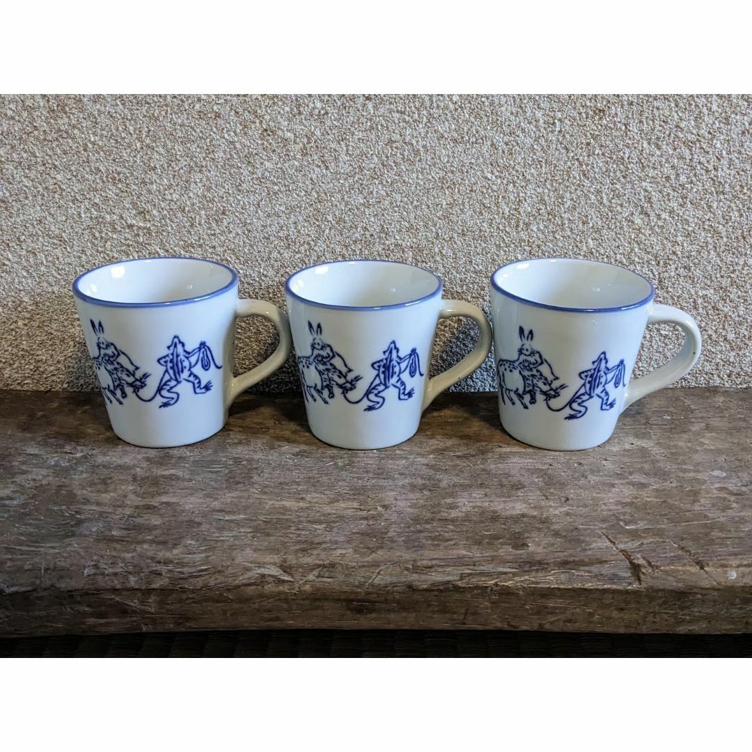 【新入荷】鳥獣戯画 コーヒーカップ　3点セット　珈琲　紅茶 インテリア/住まい/日用品のキッチン/食器(食器)の商品写真