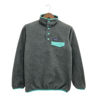 パタゴニア(patagonia)のpatagonia パタゴニア シンチラ スナップT フリースジャケット アウター アウトドア グレー (メンズ XS) 中古 古着 P6165(その他)