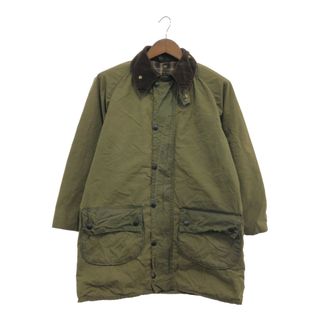 バーブァー(Barbour)の80年代 イングランド製 Barbour バブアー GAME FAIR オイルドジャケット  ユーロ 3ワラント グリーン (メンズ C38) 中古 古着 P6182(その他)