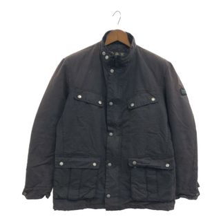 バーブァー(Barbour)のBarbour バブアー インターナショナル DUKEジャケット モーターサイクル アウター ユーロ ネイビー (メンズ L) 中古 古着 P6183(その他)