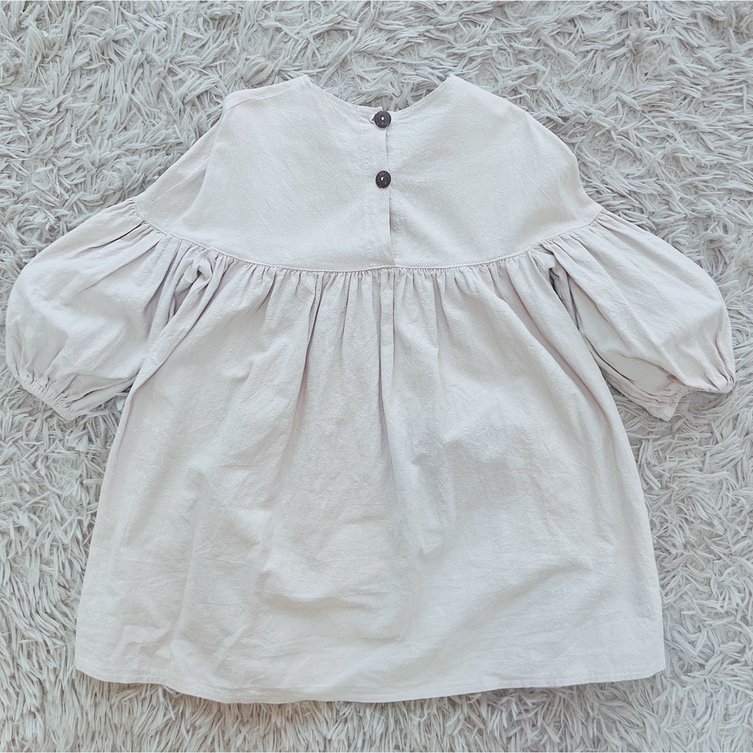 ZARA KIDS(ザラキッズ)のパフ袖ワンピース キッズ/ベビー/マタニティのキッズ服女の子用(90cm~)(ワンピース)の商品写真