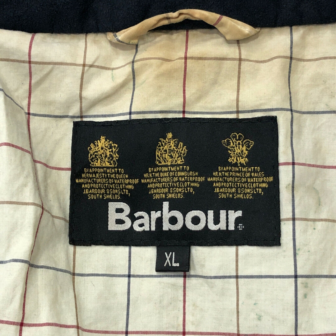 Barbour(バーブァー)のBarbour バブアー オイルドジャケット アウター カジュアル ユーロ ブラック (メンズ XL) 中古 古着 P6206 メンズのジャケット/アウター(その他)の商品写真