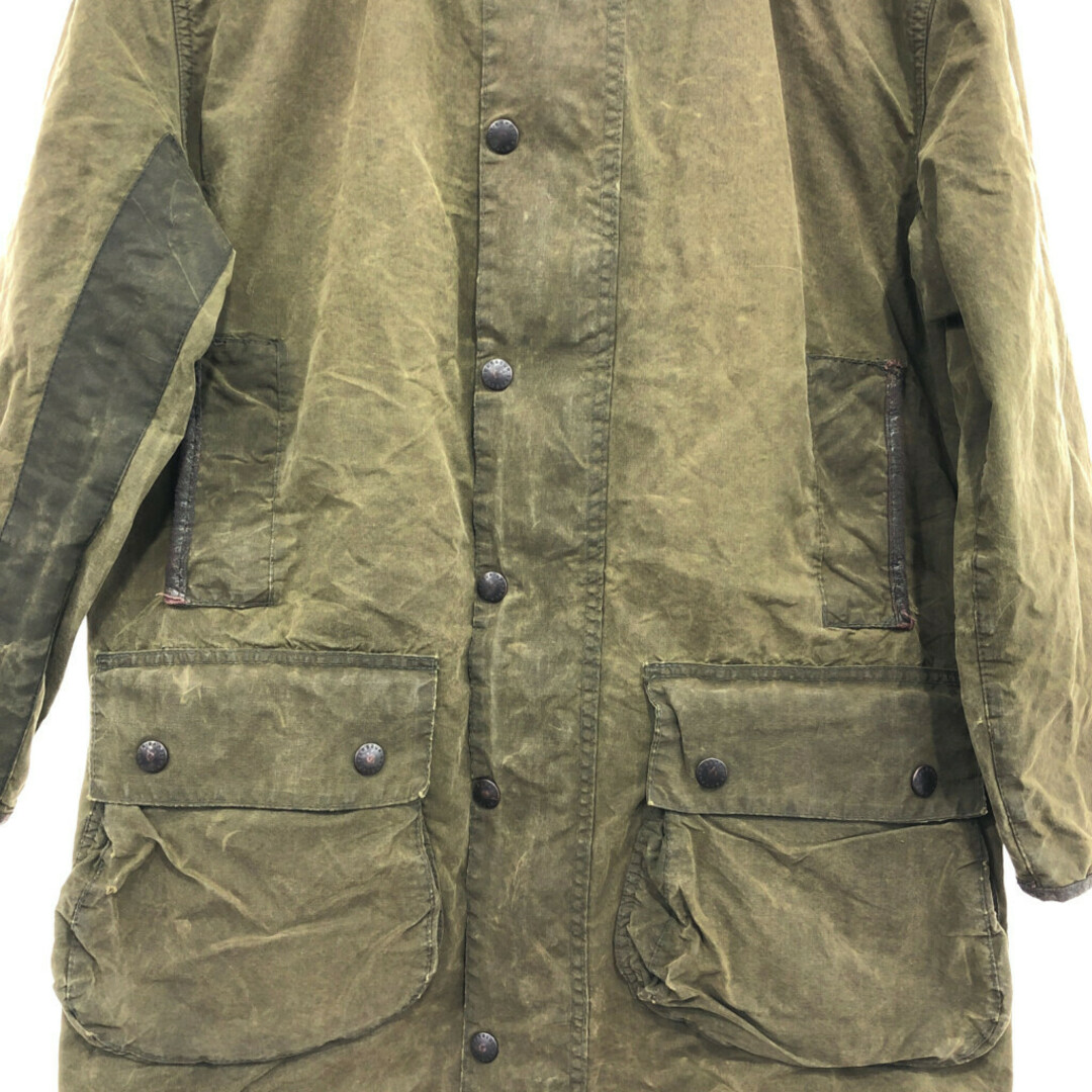 Barbour(バーブァー)の90年代 イングランド製 Barbour バブアー BEDALE ビデイル オイルドジャケット ユーロ カーキ (メンズ C38/97CM) 中古 古着 P6209 メンズのジャケット/アウター(その他)の商品写真