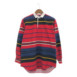 ポロラルフローレン(POLO RALPH LAUREN)の90年代 Polo by Ralph Lauren ポロ ラルフローレン ボーダー ラガーシャツ トップス カジュアル マルチカラー (メンズ L) 中古 古着 P6230(シャツ)