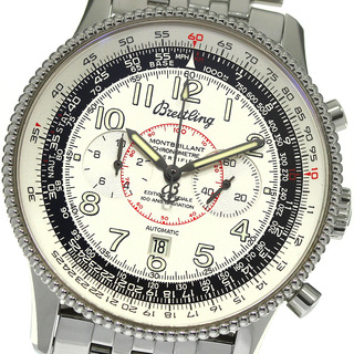 ブライトリング(BREITLING)のブライトリング BREITLING A35330 モンブリラン1903 ライト兄弟 クロノグラフ 自動巻き メンズ 良品 保証書付き_795087(腕時計(アナログ))