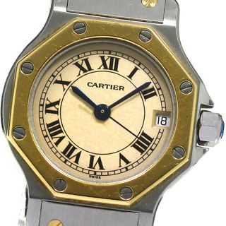 カルティエ(Cartier)のカルティエ CARTIER W2001683 サントスオクタゴンSM YGコンビ デイト クォーツ レディース 内箱付き_797565(腕時計)