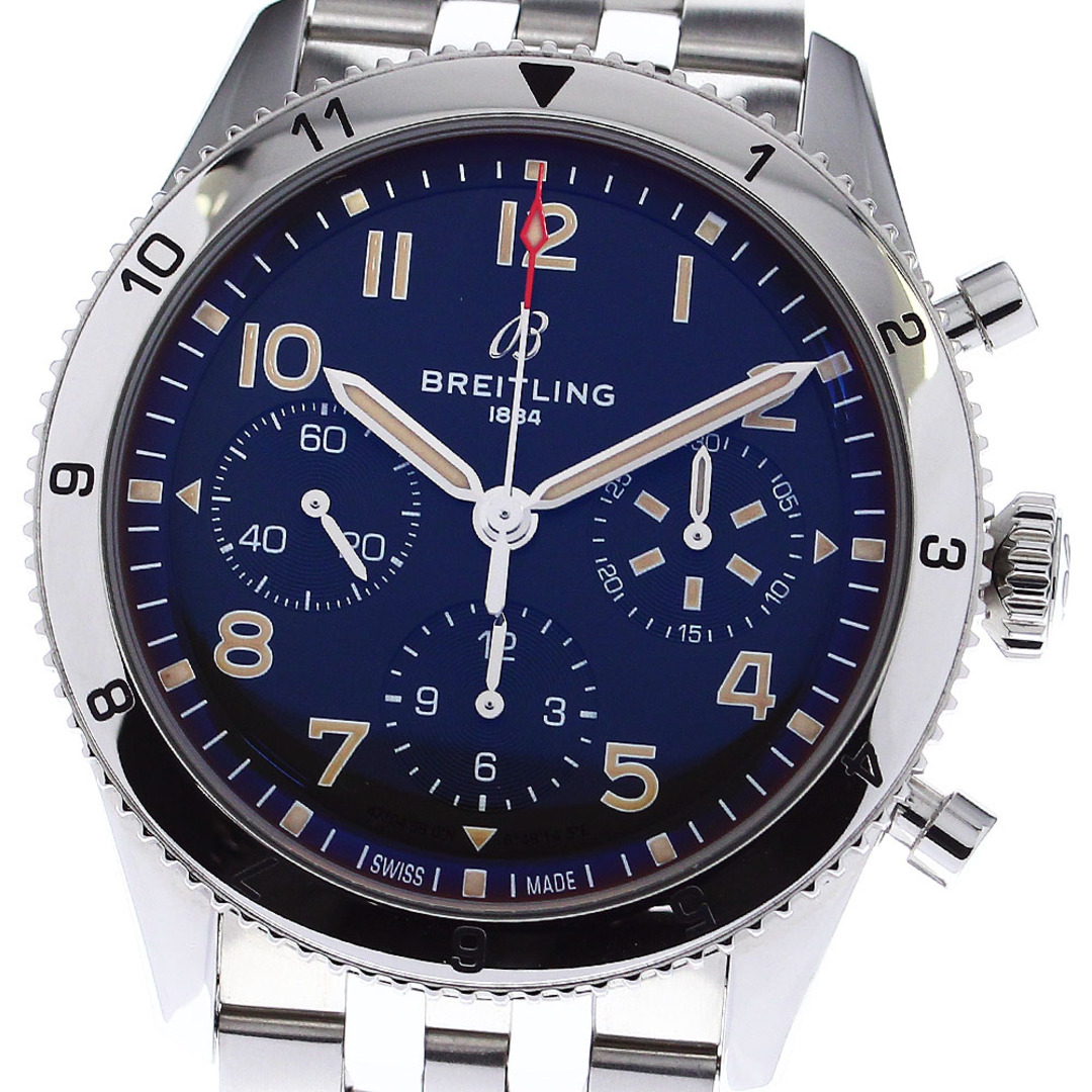 BREITLING(ブライトリング)のブライトリング BREITLING A23380 クラシック アヴィ クロノグラフ 自動巻き メンズ 美品 内箱・保証書付き_797496 メンズの時計(腕時計(アナログ))の商品写真