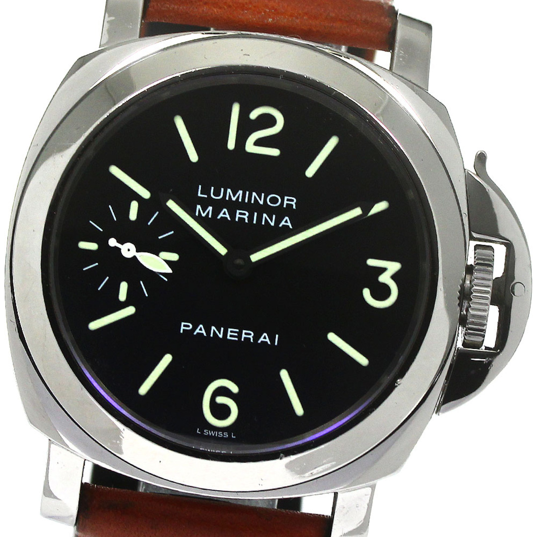 パネライ PANERAI PAM00111 ルミノールマリーナ スモールセコンド 手巻き メンズ 箱・保証書付き_795856-21秒日OH歴