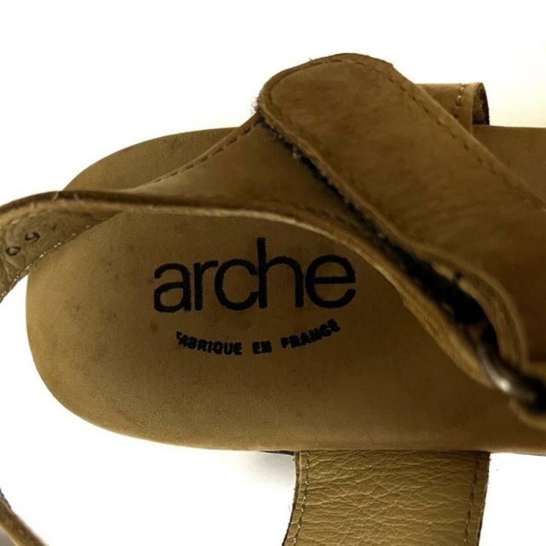 アルシュ サンダル 38 レディース - レザー レディースの靴/シューズ(サンダル)の商品写真