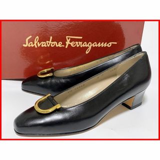 サルヴァトーレフェラガモ(Salvatore Ferragamo)の展示品 フェラガモ 6≒23cm パンプス 黒 F(ハイヒール/パンプス)