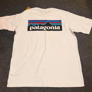 655cm身幅パタゴニア Patagonia ORGANIC COTTON オーガニックコットン バックプリント ロングTシャツ ロンT USA製 メンズL /eaa354041