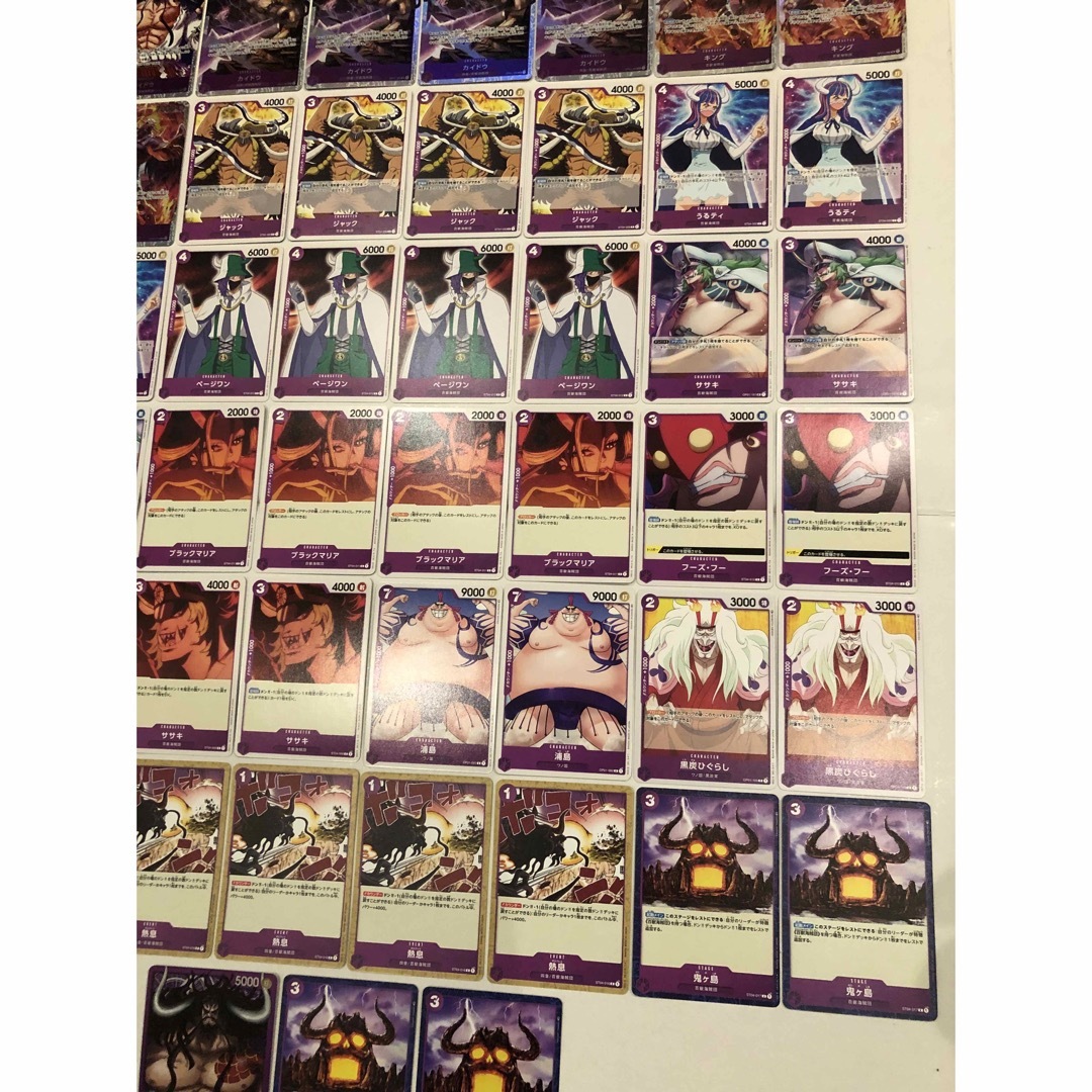 ワンピースカード　紫カイドウデッキ　構築済み エンタメ/ホビーのトレーディングカード(Box/デッキ/パック)の商品写真