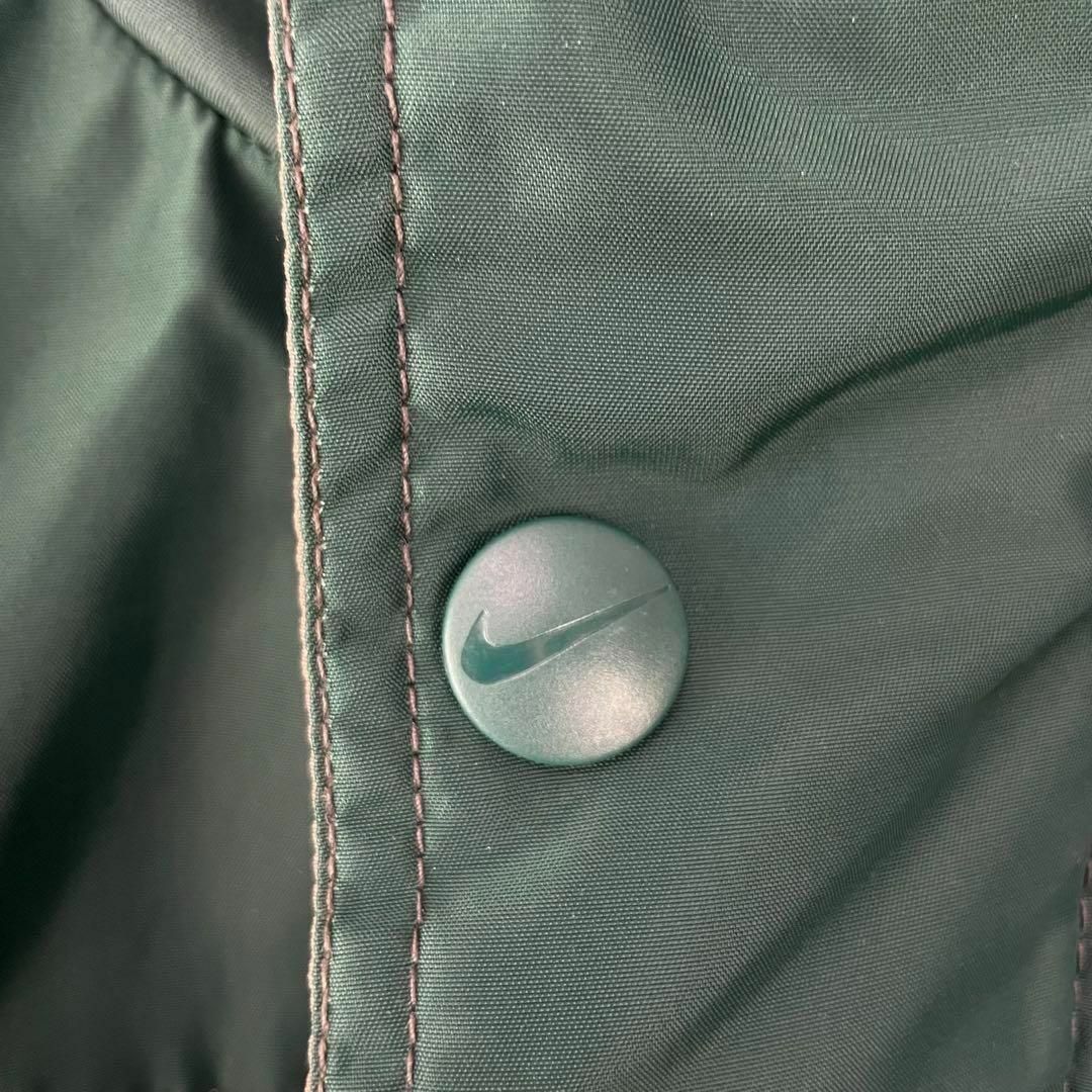 NIKE(ナイキ)の美品 入手困難 90s ナイキ 中綿 ナイロンジャケット 緑 袖デカロゴ 肉厚 メンズのジャケット/アウター(ダウンジャケット)の商品写真