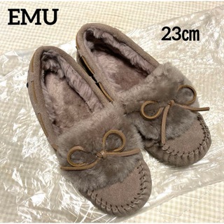 EMU Australia - EMU ファー　モカシン　美品　23センチ