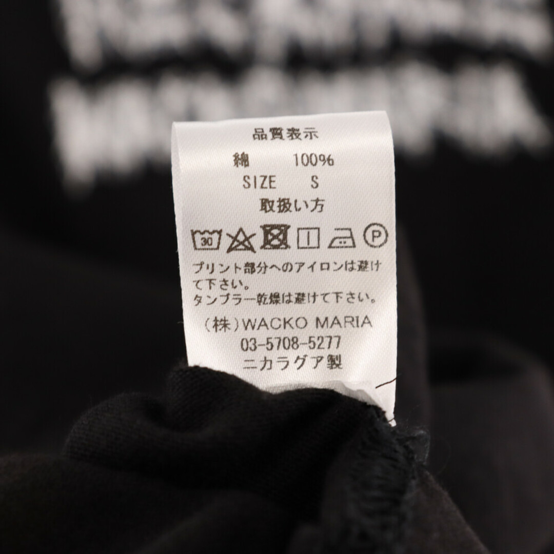 WACKO MARIA(ワコマリア)のWACKO MARIA ワコマリア 24SS NECKFACE / LONG SLEEVE T-SHIRT ネックフェイス バックプリント 長袖Tシャツ ブラック NECKFACE-WM-LT02 メンズのトップス(Tシャツ/カットソー(七分/長袖))の商品写真