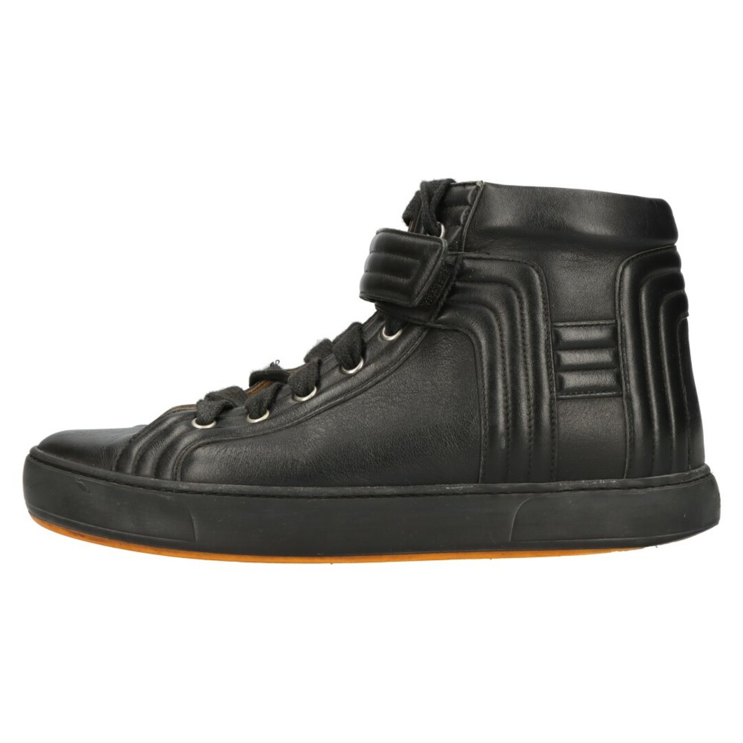 Hermes(エルメス)のHERMES エルメス Lennox Coryedosian high-cut sneakers レノックス レザーハイカットスニーカー シューズ ブラック メンズの靴/シューズ(スニーカー)の商品写真