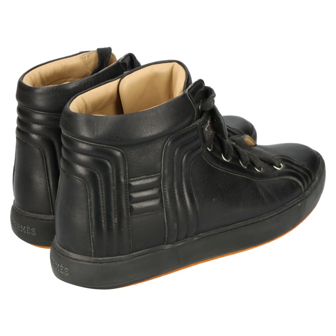 Hermes(エルメス)のHERMES エルメス Lennox Coryedosian high-cut sneakers レノックス レザーハイカットスニーカー シューズ ブラック メンズの靴/シューズ(スニーカー)の商品写真