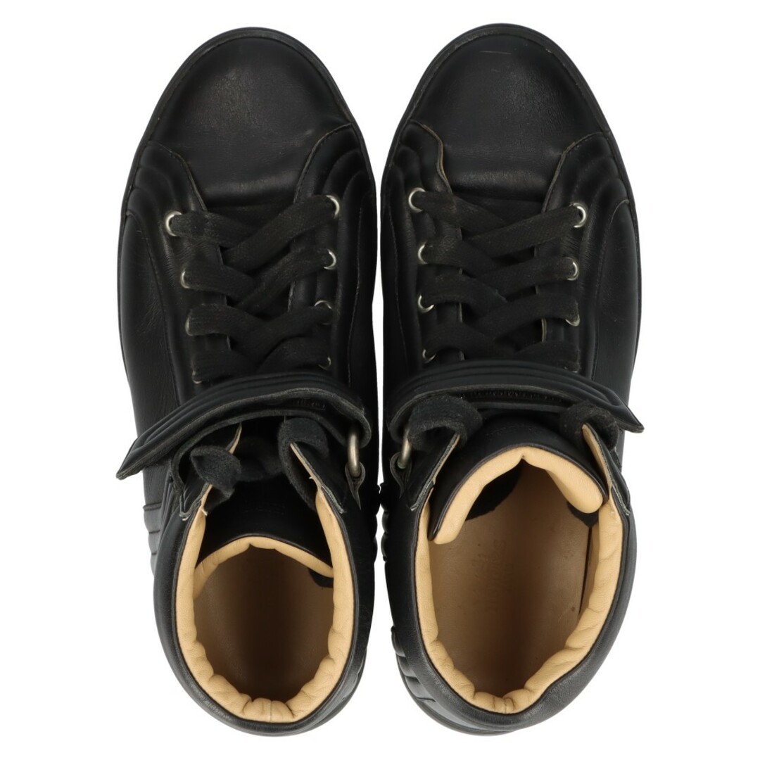 Hermes(エルメス)のHERMES エルメス Lennox Coryedosian high-cut sneakers レノックス レザーハイカットスニーカー シューズ ブラック メンズの靴/シューズ(スニーカー)の商品写真