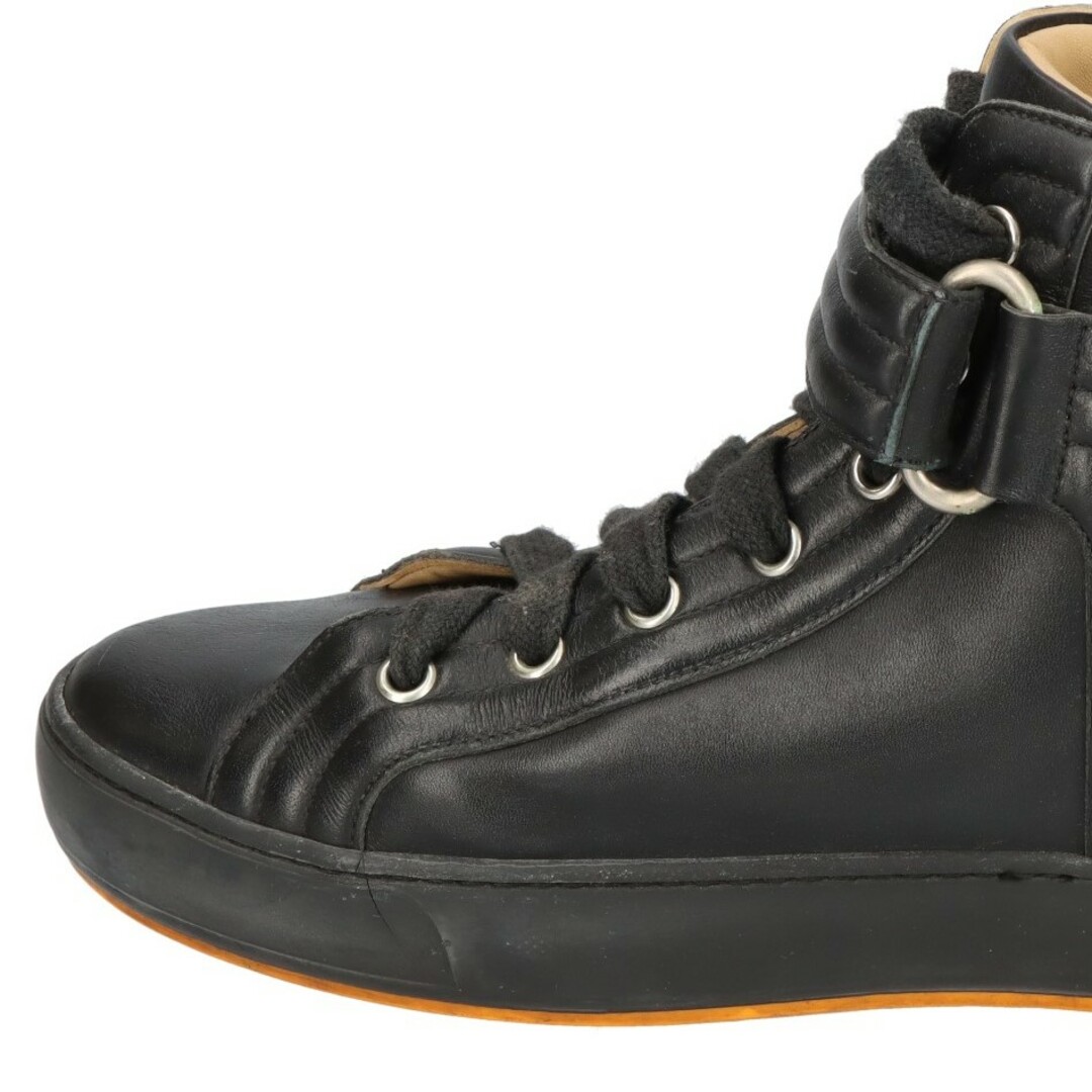 Hermes(エルメス)のHERMES エルメス Lennox Coryedosian high-cut sneakers レノックス レザーハイカットスニーカー シューズ ブラック メンズの靴/シューズ(スニーカー)の商品写真