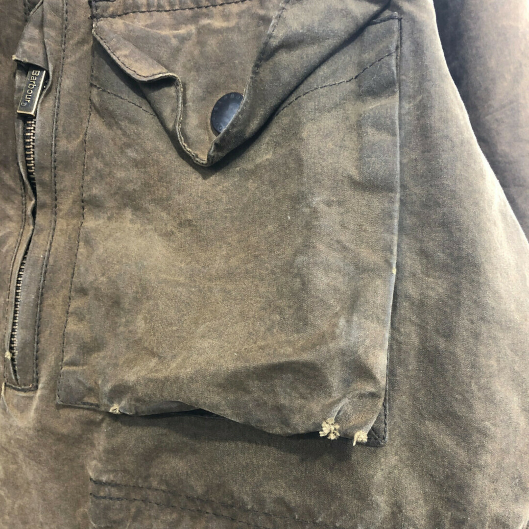 Barbour(バーブァー)のBarbour バブアー オイルド サッパージャケット オイルド アウター 大きいサイズ カジュアル 防寒 カーキ (メンズ XXL) 中古 古着 P6368 メンズのジャケット/アウター(その他)の商品写真