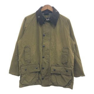 バーブァー(Barbour)のイングランド製 Barbour バブアー クラシック ビューフォート オイルドジャケット 防寒 カーキ (メンズ XL相当) 中古 古着 P6369(その他)