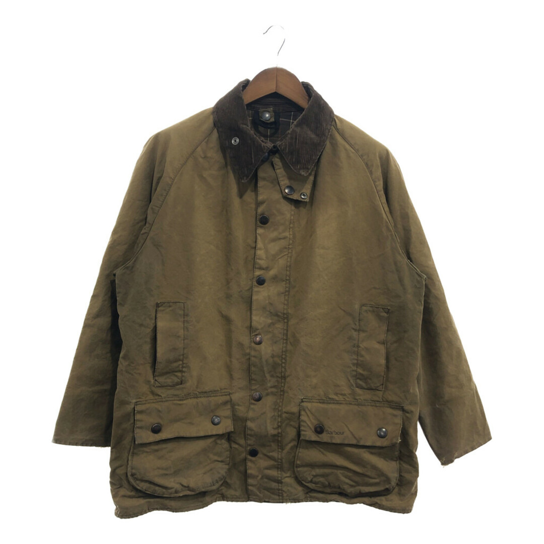 約77cm身幅2000年代～ Barbour バブアー Moorland ムーアランド オイルドジャケット 防寒 カーキ (メンズ XL相当)   P6381