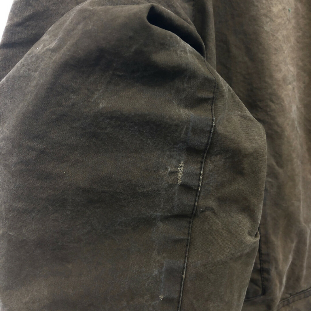 Barbour(バーブァー)の2000年代～ Barbour バブアー Moorland ムーアランド オイルドジャケット 防寒 カーキ (メンズ XL相当) 中古 古着 P6381 メンズのジャケット/アウター(その他)の商品写真