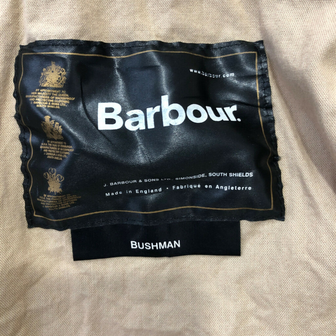 Barbour(バーブァー)の2000年代～ イングランド製 Barbour バブアー ブッシュマン ジャケット オイルド 防寒 ブラウン (メンズ XL相当) 中古 古着 P6383 メンズのジャケット/アウター(その他)の商品写真