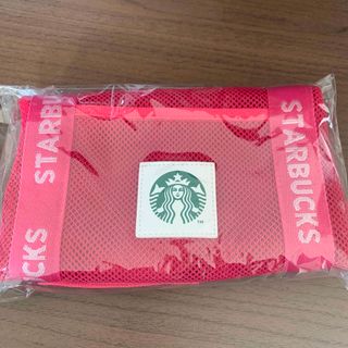 スターバックス(Starbucks)のスタバ　メッシュエコバッグ　ビビッドピンク(エコバッグ)