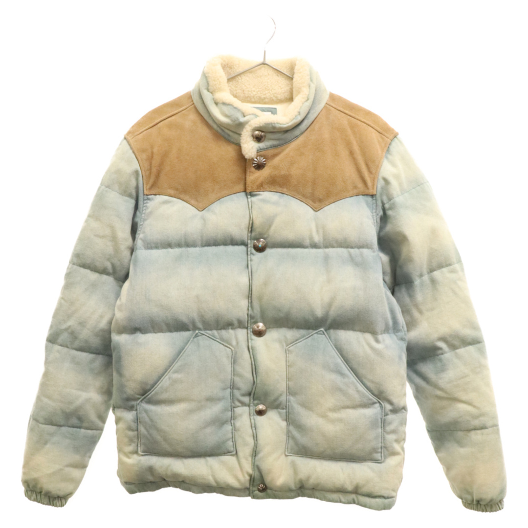 RON HERMAN ロンハーマン 17AW CONCHO DOWN JACKET コンチョボタン デニム ダウン ジャケット 2620400222 ブルー55センチ肩幅