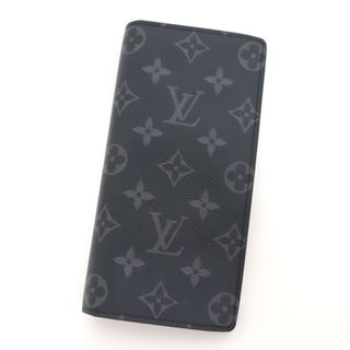 ルイヴィトン(LOUIS VUITTON)の【LOUIS VUITTON】ルイヴィトン ポルトフォイユブラザ モノグラムエクリプス M61697/MB3189 ブラック×グレー/ok04248ar(長財布)