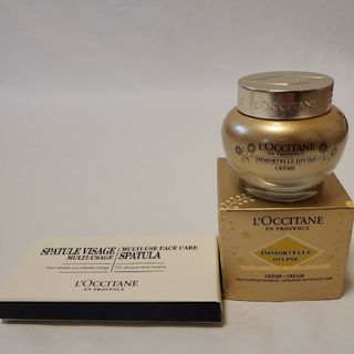 ロクシタン(L'OCCITANE)のL'OCCITANEイモーテル ディヴァインクリームエクスクルーシヴスパチュラ付(ノベルティグッズ)