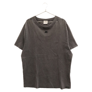 クレージュ(Courreges)のCOURREGES クレージュ dry jersey t-shirt オーバーサイズロゴ刺繍半袖Tシャツ カットソー(Tシャツ/カットソー(半袖/袖なし))