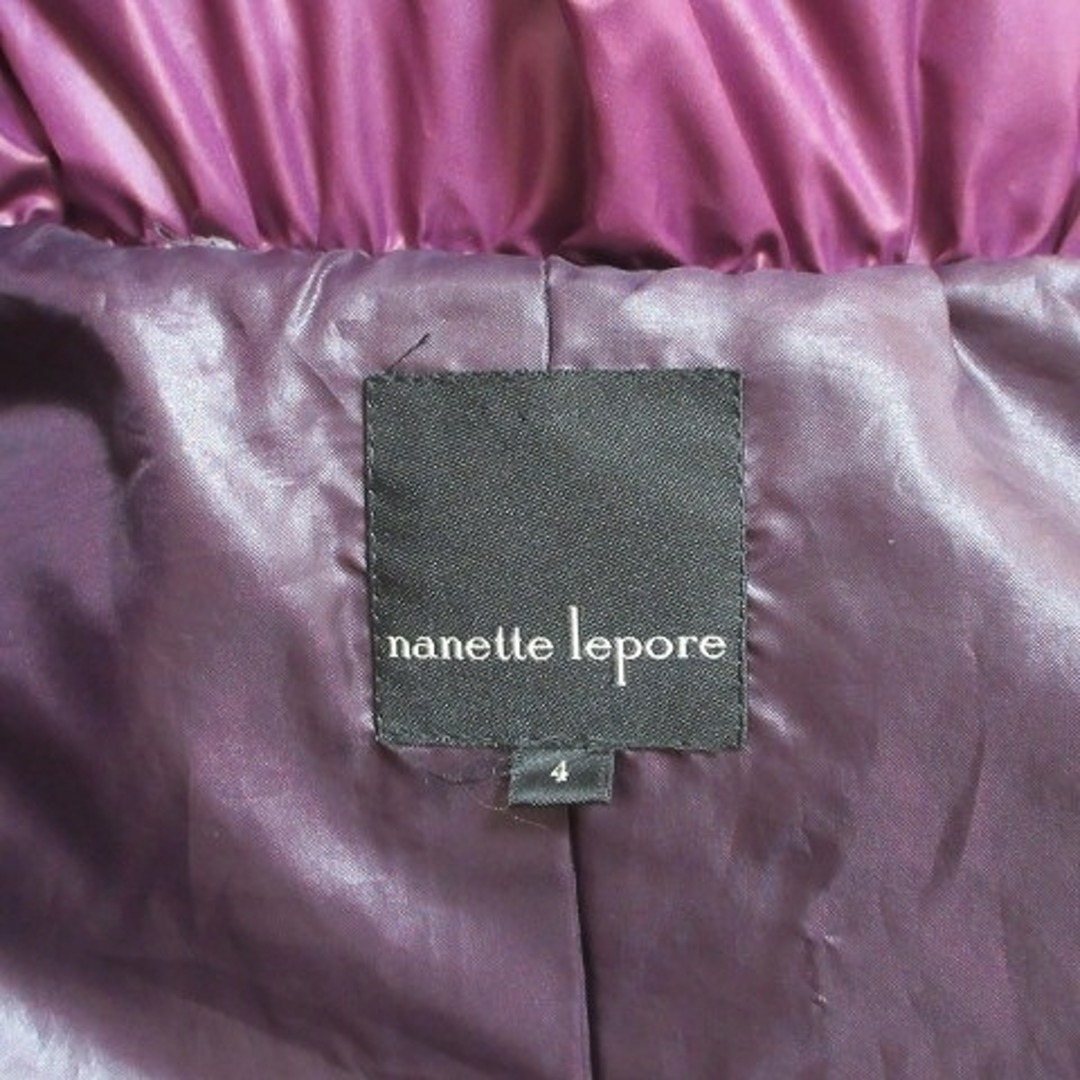 Nanette Lepore(ナネットレポー)のナネットレポー ダウンコート 東京スタイル 4 M相当 紫 パープル IBO46 レディースのジャケット/アウター(ダウンコート)の商品写真