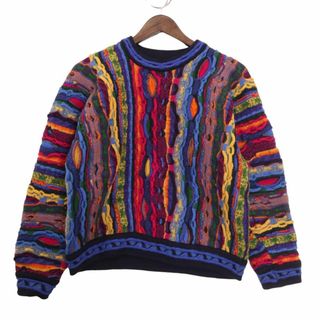 【希少XLサイズ】クージー　coogi　立体編み込み3Dニット　セーター　美品