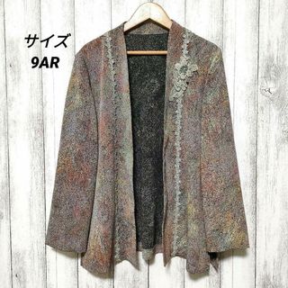 前レース付きブラウス　サイズ9AR　ボタンレス(シャツ/ブラウス(長袖/七分))